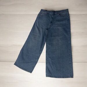 Urban Outfitters BDG A-Wide Leg Jeans Medium Wash High Waist Size 36 NEW